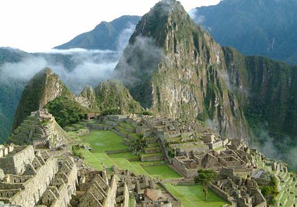 Machu Picchu is a famous tourist spot